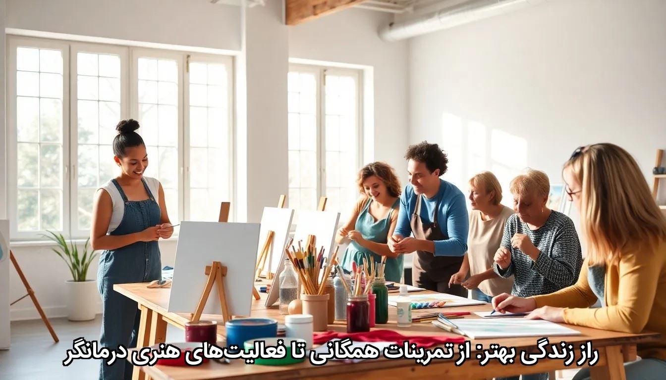 راز زندگی بهتر: از تمرینات همگانی تا فعالیت‌های هنری درمانگر