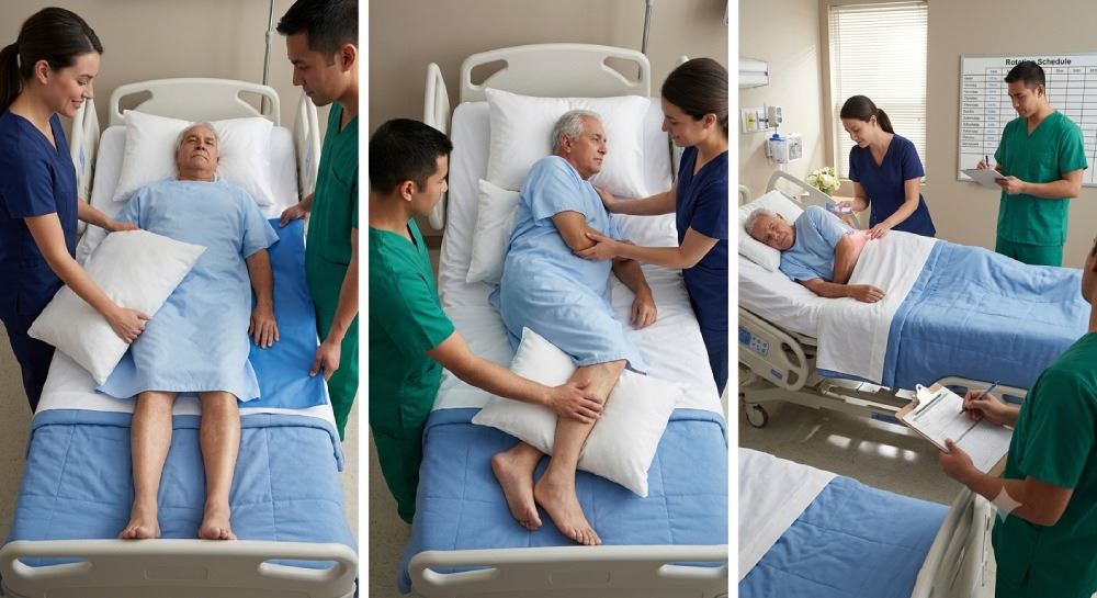 تکنیک صحیح چرخش بیمار بستری برای پیشگیری از زخم بستر (هر چند ساعت؟)